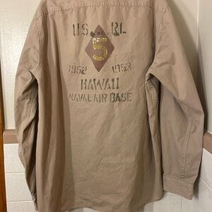 MENS POLO RALPH LAUREN HAWAII NAVEL AIR BASE SHIRT